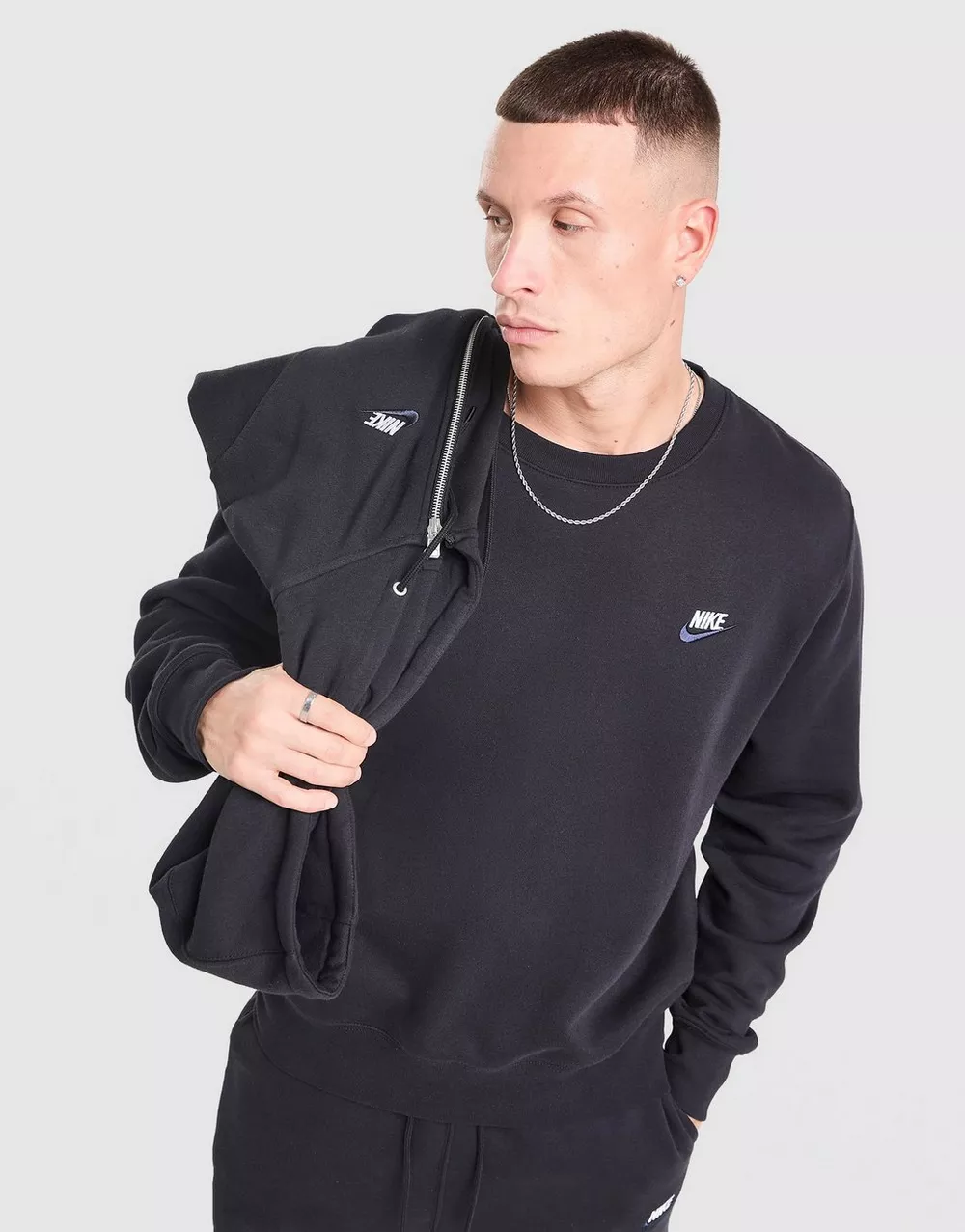 NIKE КОФТА M NSW CLUB DT CREW BB, фото 1 з 5