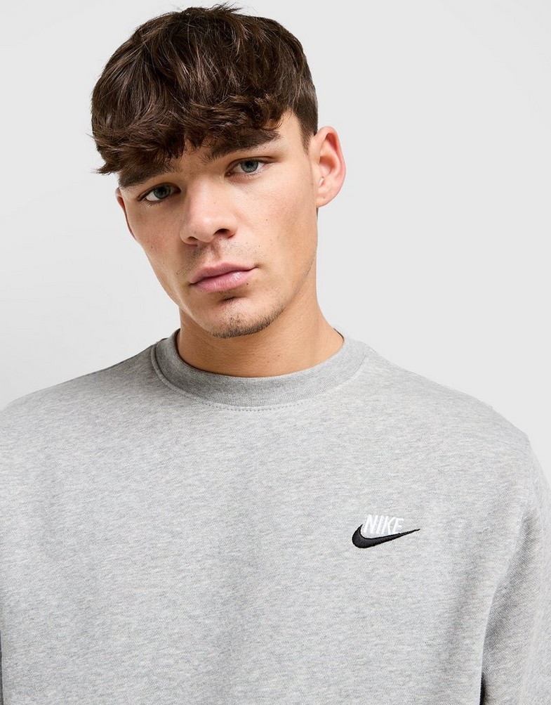 Bluza męska NIKE BLUZA M NSW CLUB DT CREW BB IH4296-063 Szary