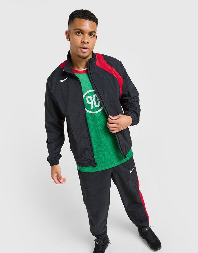 Bluză pentru bărbați NIKE BLUZĂ CU GLUGĂ M NK RPLT90TRK JKT HQ3391-010 Negru