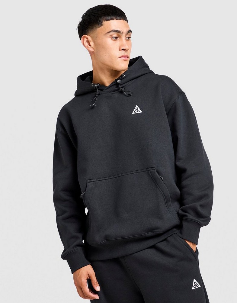 Bluză pentru bărbați NIKE BLUZĂ CU GLUGĂ U ACG TUFF FLC HOODIE PO DZ3392-011 Negru