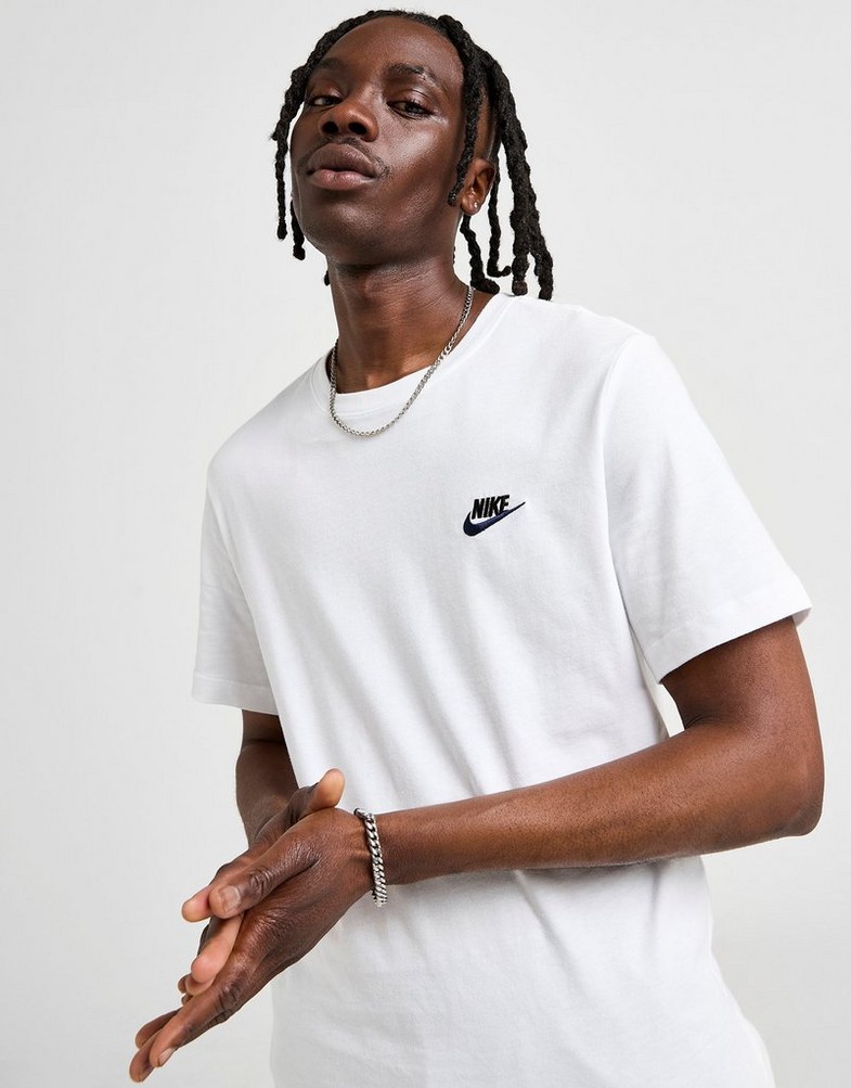 Vyriški marškiniai NIKE MARŠKINĖLIAI M NSW CLUB DT TEE FD1184-102 Balta