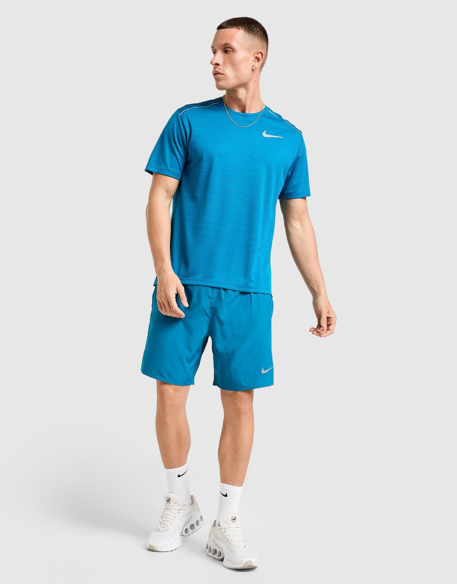 Чоловічі футболки NIKE ФУТБОЛКА M NK DF MILER SS FZ4782-301 Блакитний