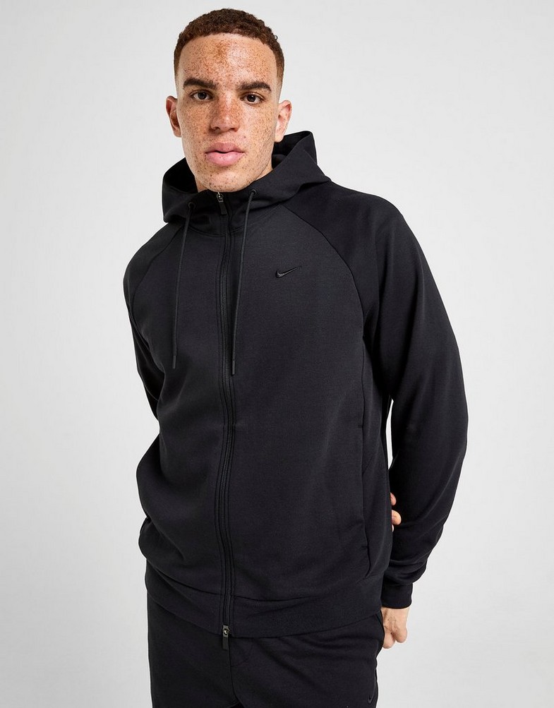 Bluză pentru bărbați NIKE BLUZĂ CU GLUGĂ M NK UVPRIMARY FZ FZ0967-010 Negru