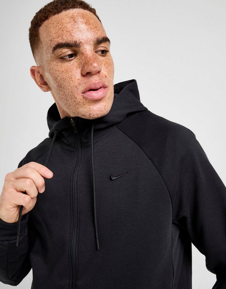 Bluză pentru bărbați NIKE BLUZĂ CU GLUGĂ M NK UVPRIMARY FZ FZ0967-010 Negru