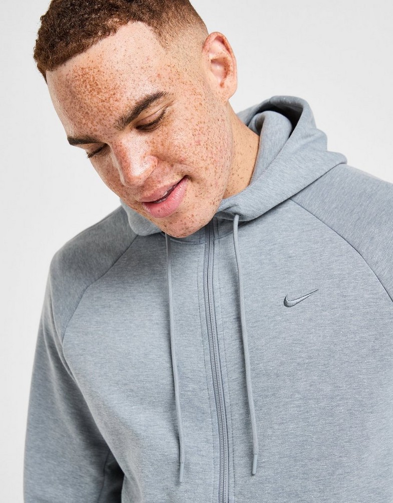 Vyriškas džemperis NIKE DŽEMPERIS UŽSEGAMAS Z   KAPTUREM M NK U PRIMARY FZ FZ0967-065 Pilka