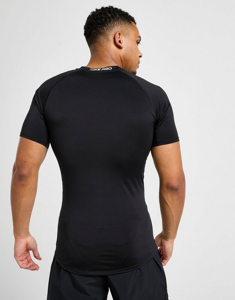 Koszulka, t-shirt męski NIKE T-SHIRT M NP DF TIGHT TOP SS FB7932-010 Czarny