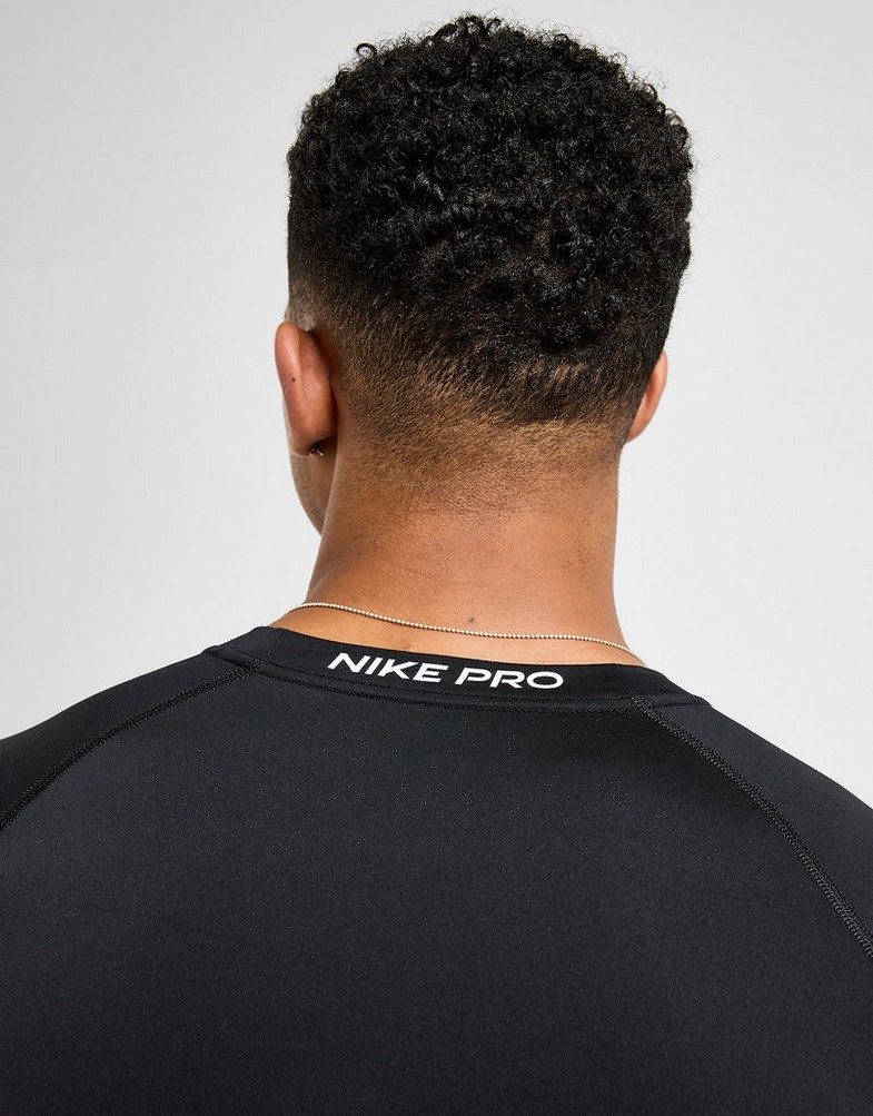 Koszulka, t-shirt męski NIKE T-SHIRT M NP DF TIGHT TOP LS FB7919-010 Czarny