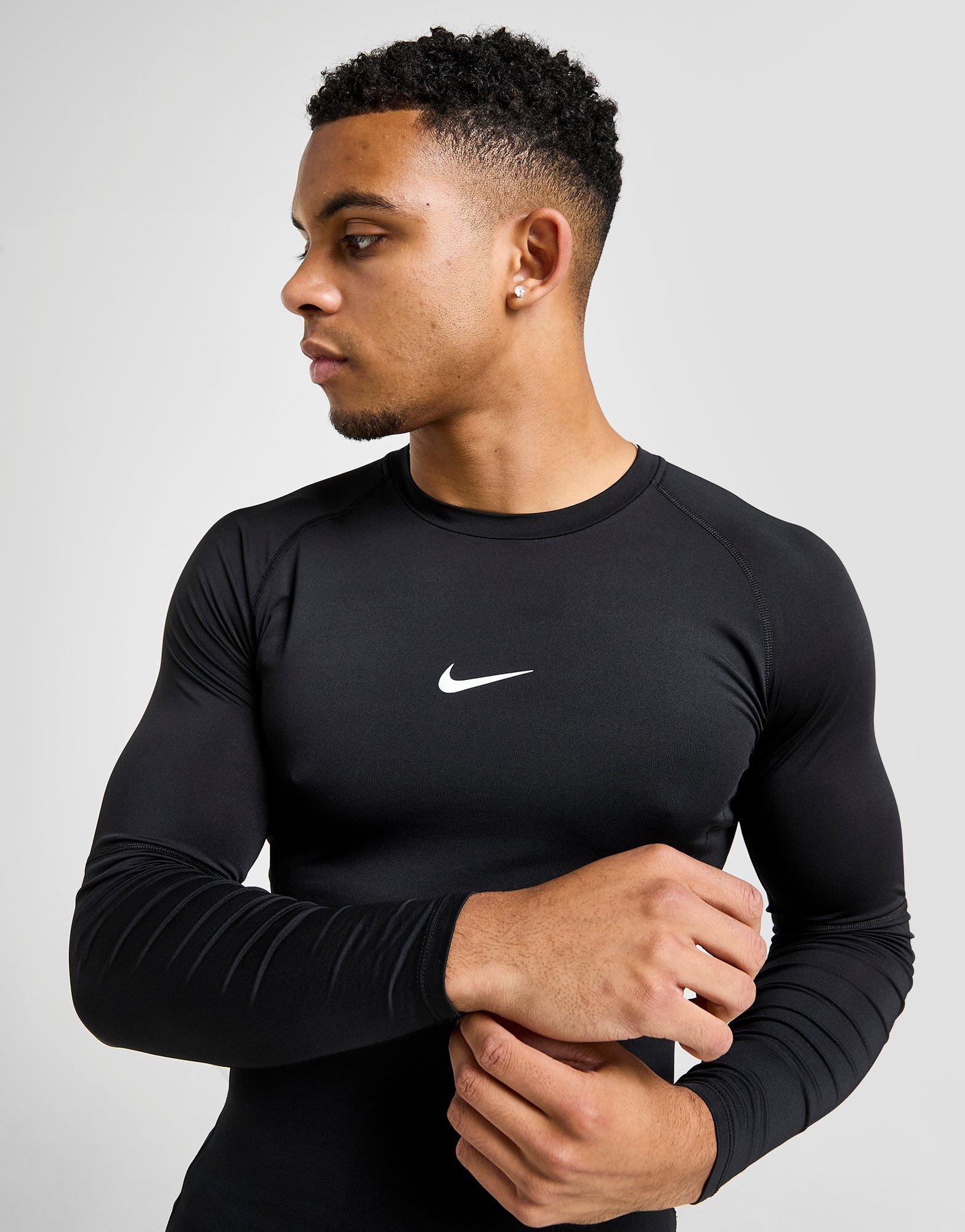 Muški T-shirt NIKE T-SHIRT M NP DF TIGHT TOP LS FB7919-010 crna