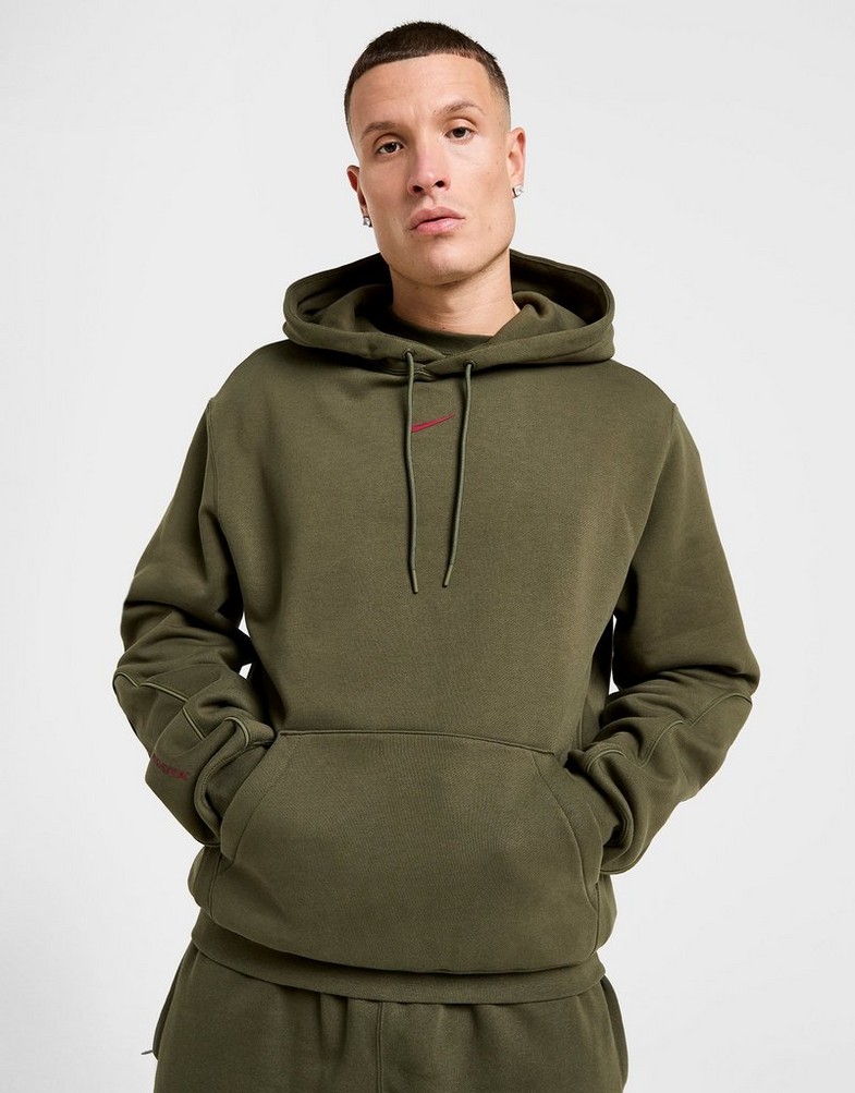 Bluză pentru bărbați NIKE BLUZĂ CU GLUGĂ M NRG CS HOODIE FLC 2 HM5762-325 Kaki