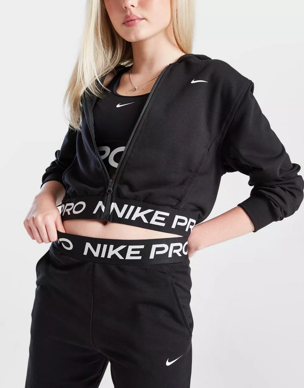 NIKE КОФТА З КАПЮШОНОМ G NP DF FZ FLC HDY, фото 1 з 5