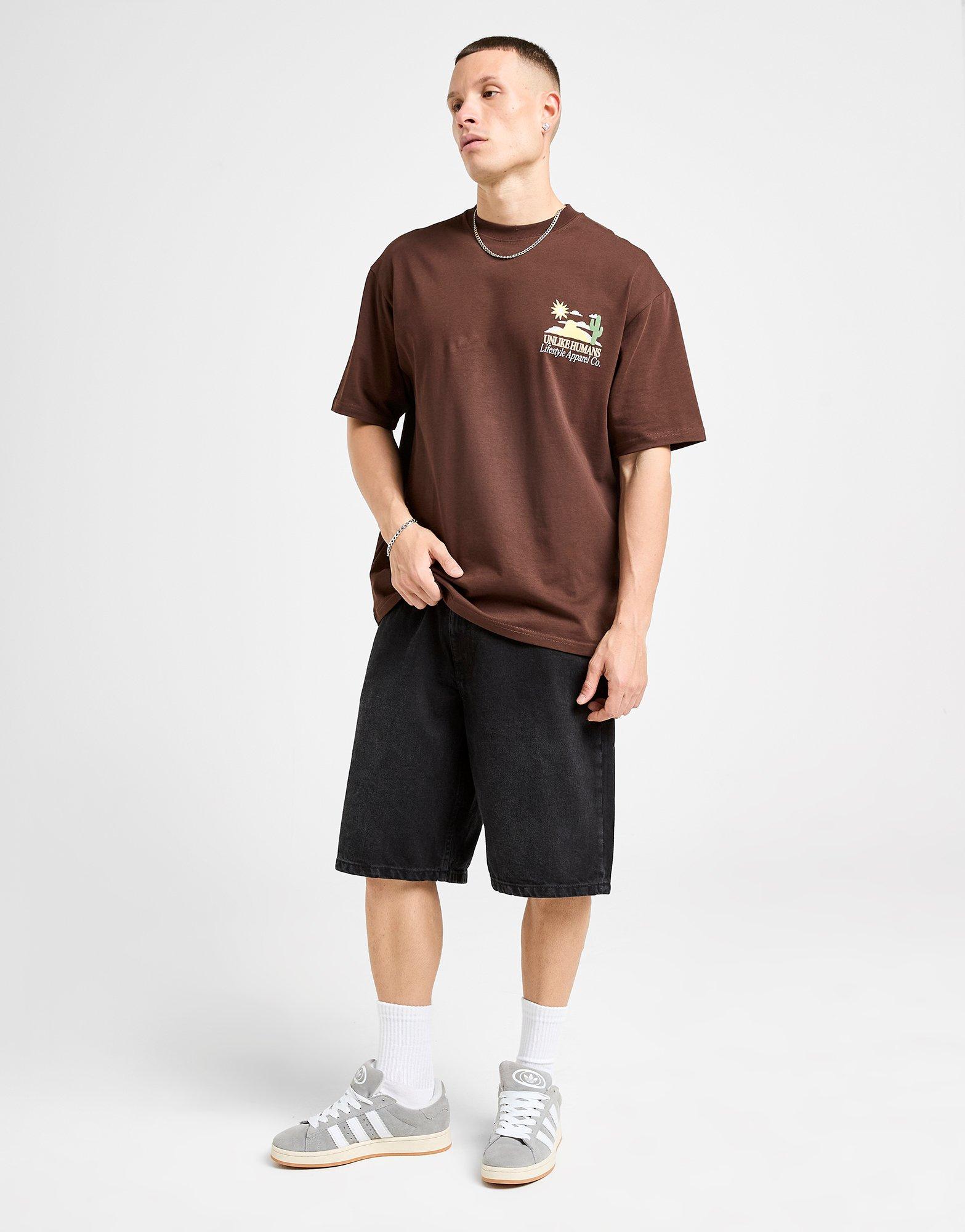 Krótkie spodenki, szorty męskie UNLIKE HUMANS SZORTY RICK SHT DDEN-WBD ULHTM10279036 Czarny