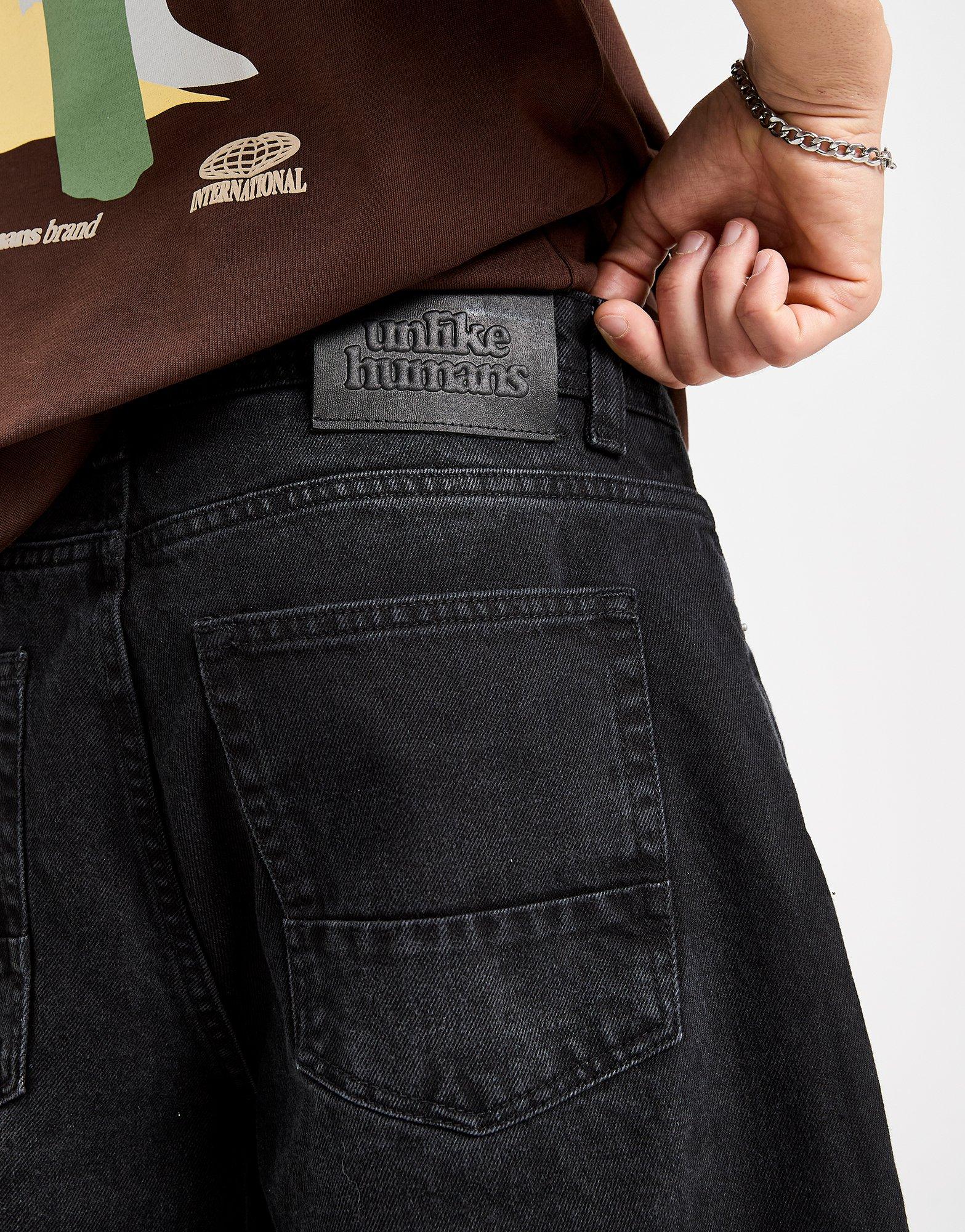 Krótkie spodenki, szorty męskie UNLIKE HUMANS SZORTY RICK SHT DDEN-WBD ULHTM10279036 Czarny