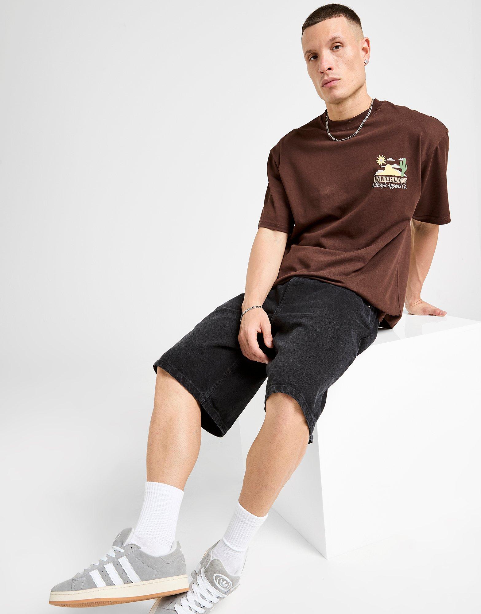 Krótkie spodenki, szorty męskie UNLIKE HUMANS SZORTY RICK SHT DDEN-WBD ULHTM10279036 Czarny