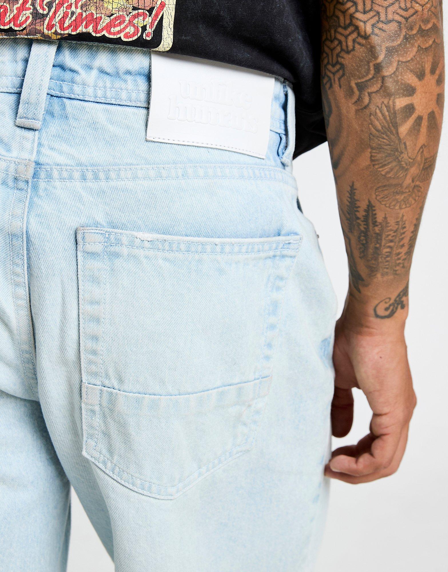 Pánske šortky UNLIKE HUMANS ŠORTKY  MICK SHT LDEN-STN ULHTM10282639 Modrá