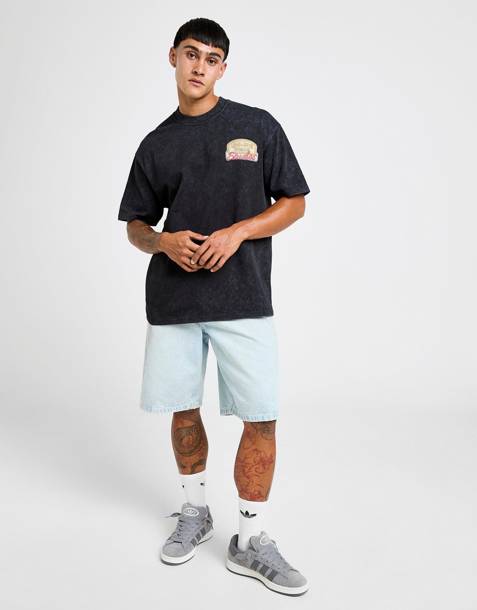 Pánske šortky UNLIKE HUMANS ŠORTKY  MICK SHT LDEN-STN ULHTM10282639 Modrá