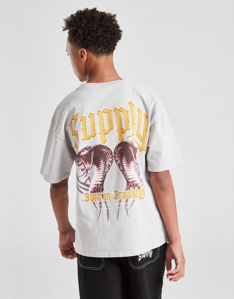 Tricou pentru copii SUPPLY&DEMAND TRICOU CATCHER GRY-HIR B SUPTJB17710020 Gri