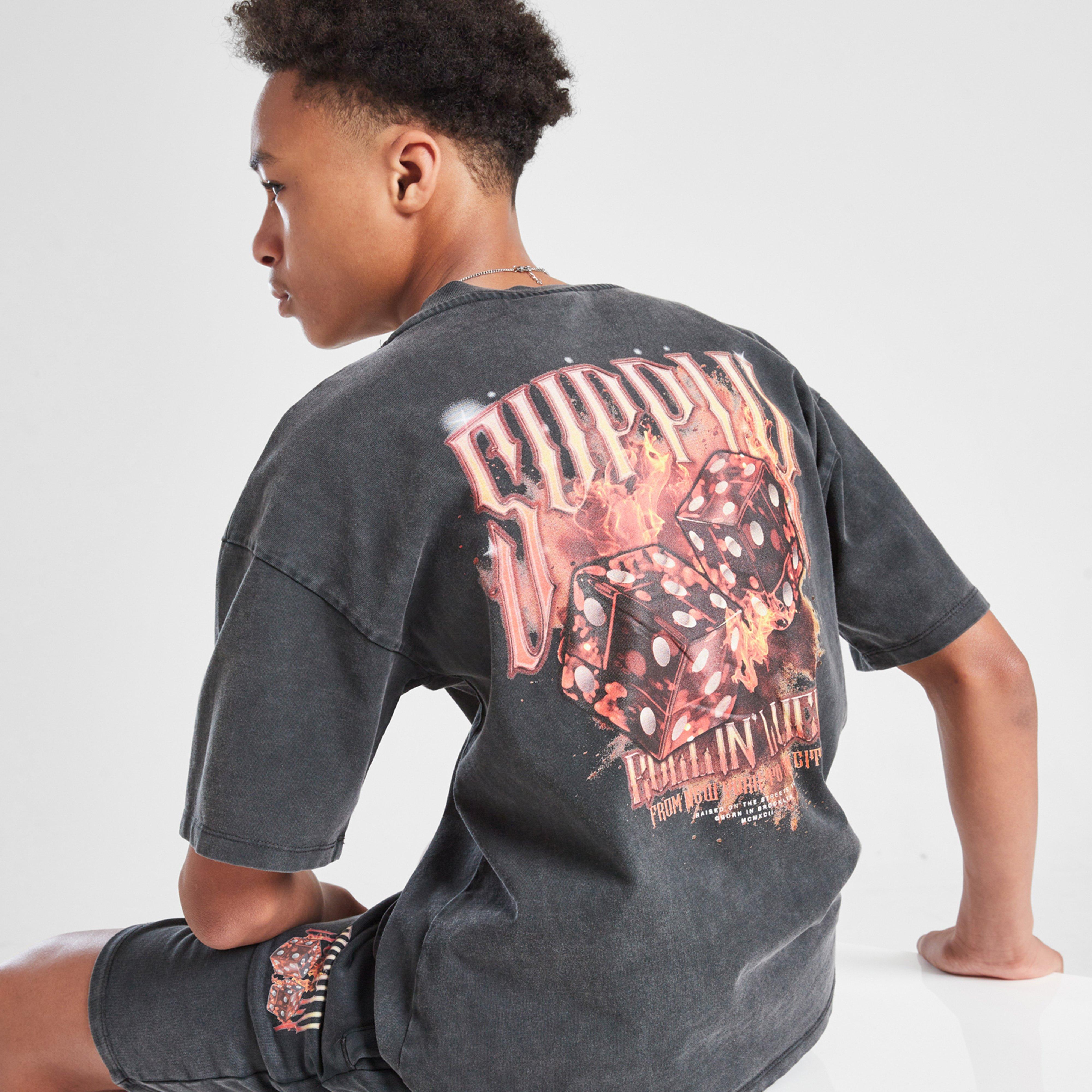 Gyerek póló SUPPLY&DEMAND PÓLÓ FIRE DICE BLK-BLK B