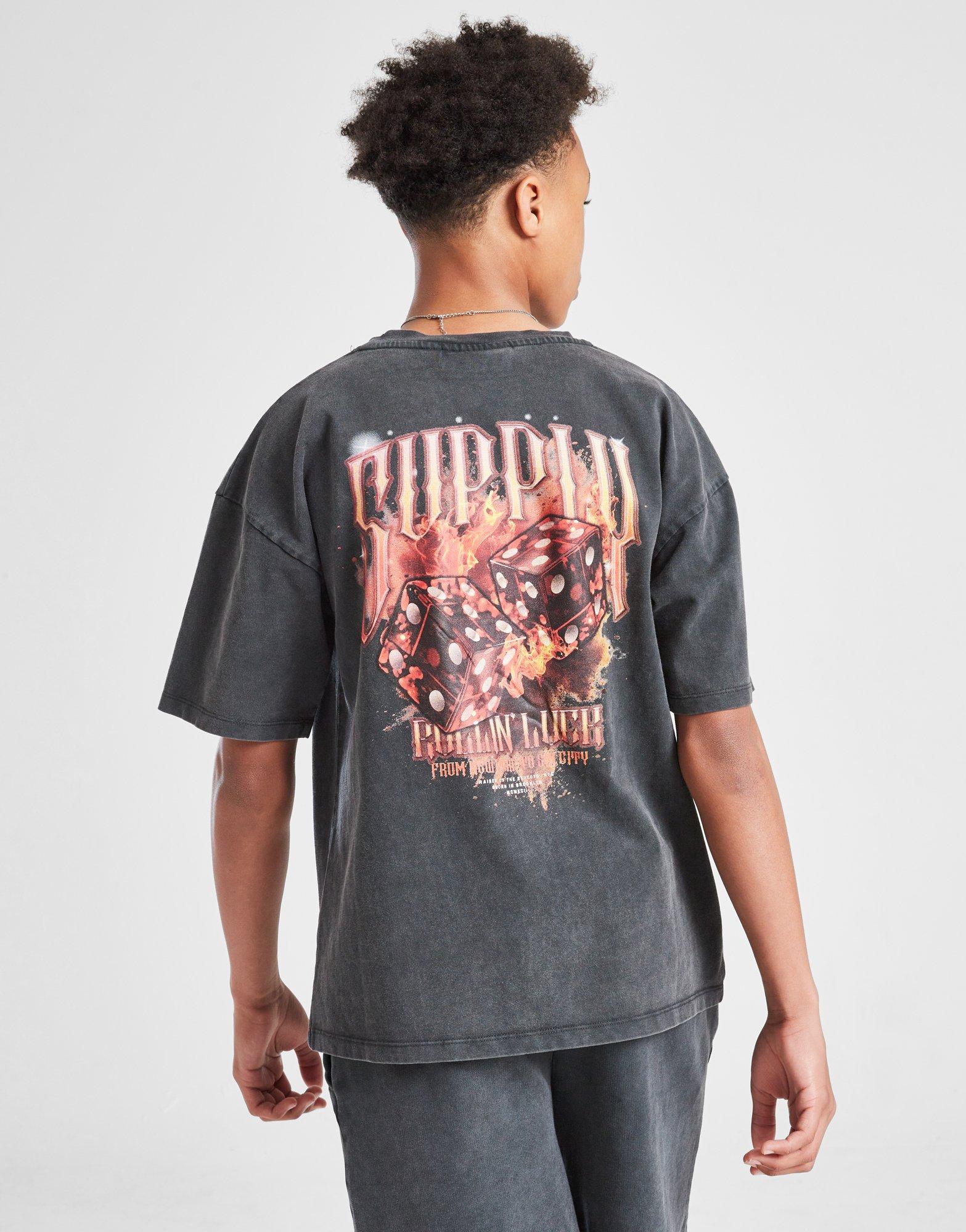 Detské tričko SUPPLY&DEMAND TRIČKO FIRE DICE BLK-BLK B SUPTJB17752007 Čierna