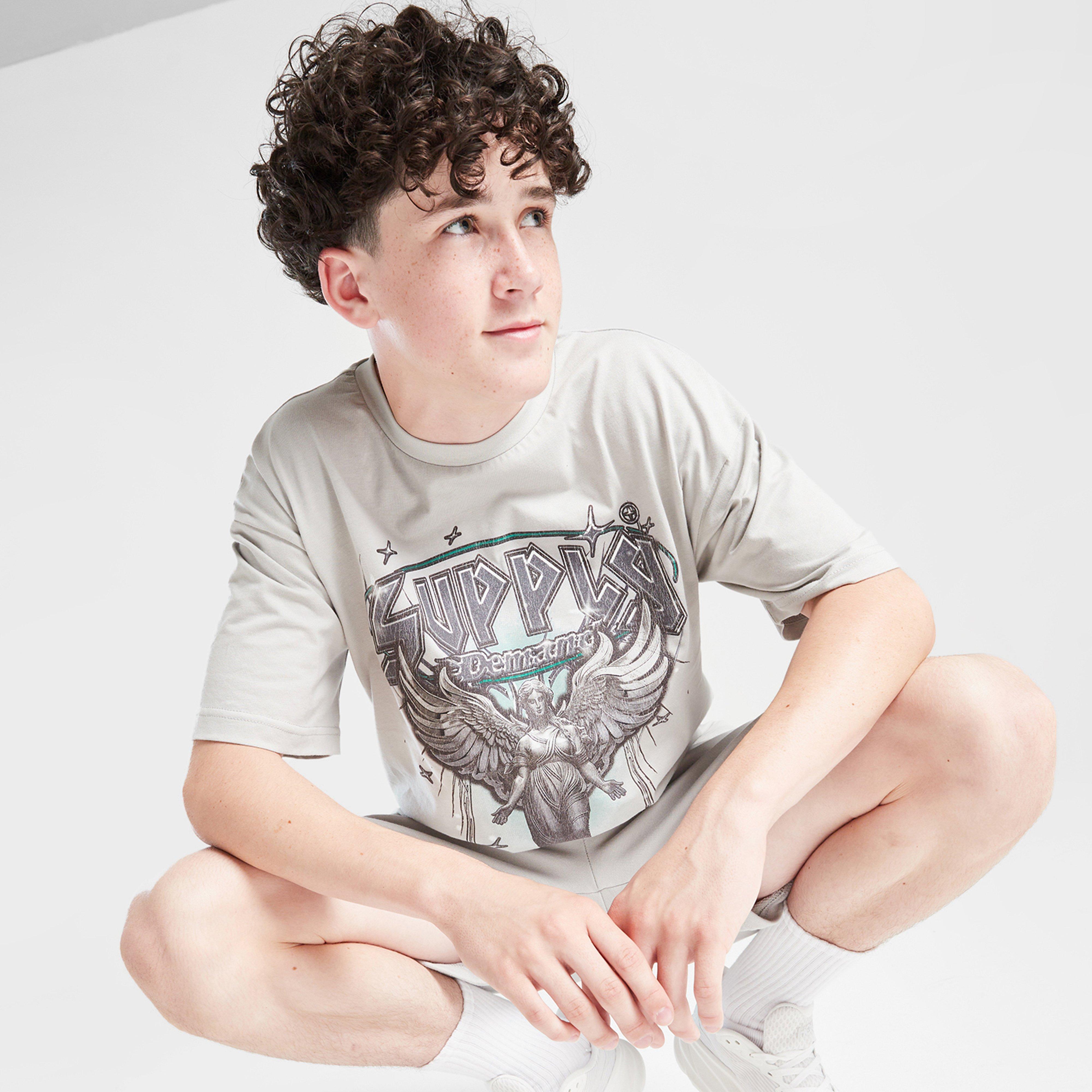 Gyerek póló SUPPLY&DEMAND PÓLÓ PRAISE GRY-HIR B