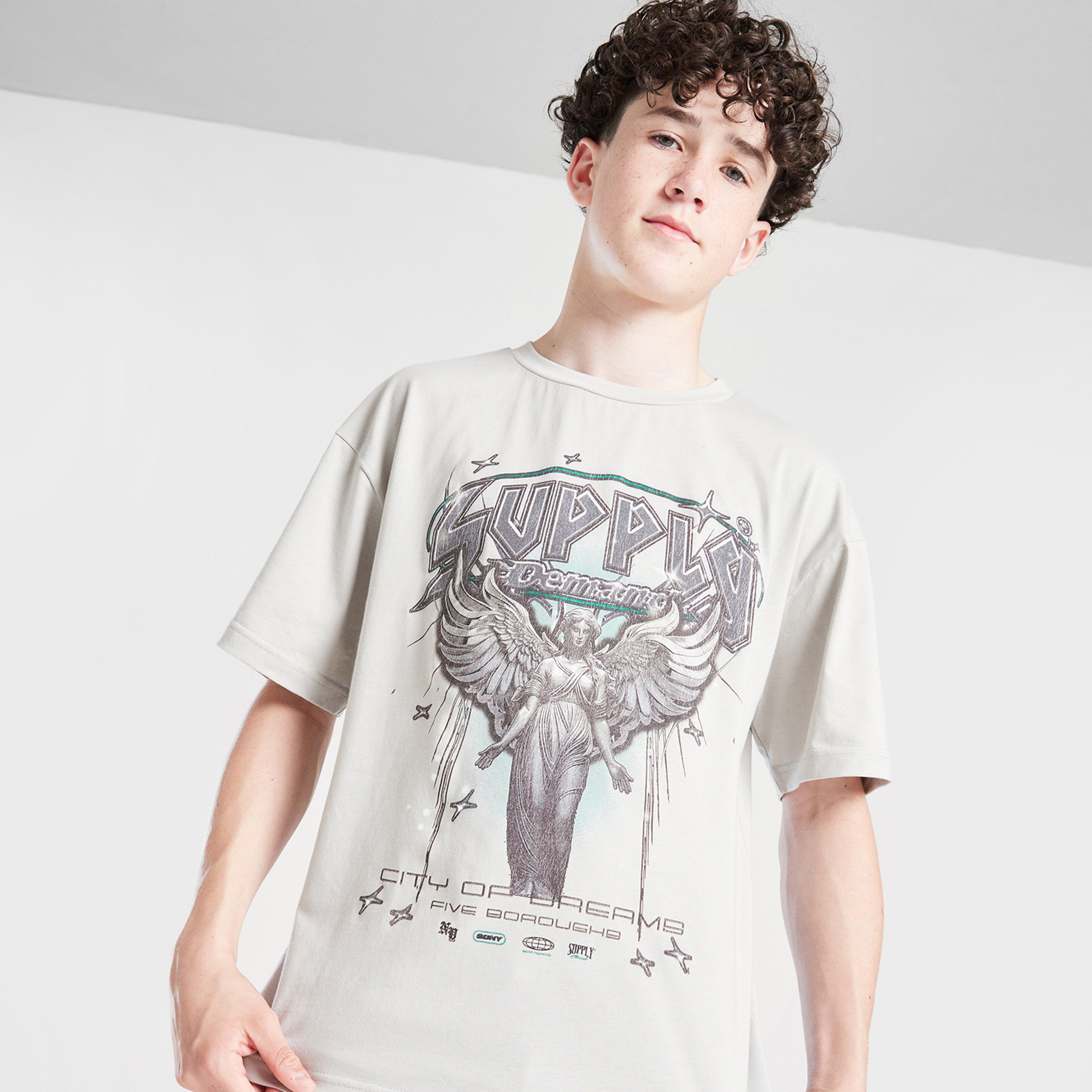 Gyerek póló SUPPLY&DEMAND PÓLÓ PRAISE GRY-HIR B