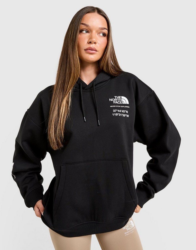 Bluză pentru femei THE NORTH FACE BLUZĂ CU GLUGĂ BALANCED COMP OS NF0A8F7SJK31 Negru