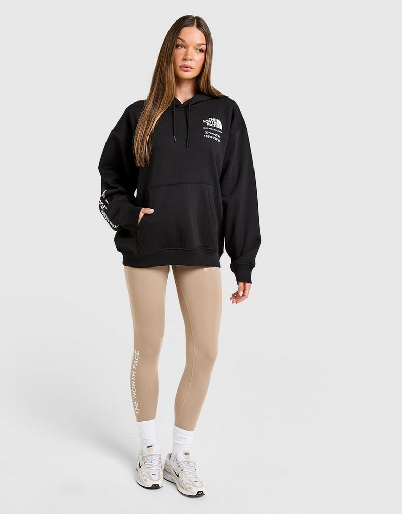 Bluză pentru femei THE NORTH FACE BLUZĂ CU GLUGĂ BALANCED COMP OS NF0A8F7SJK31 Negru