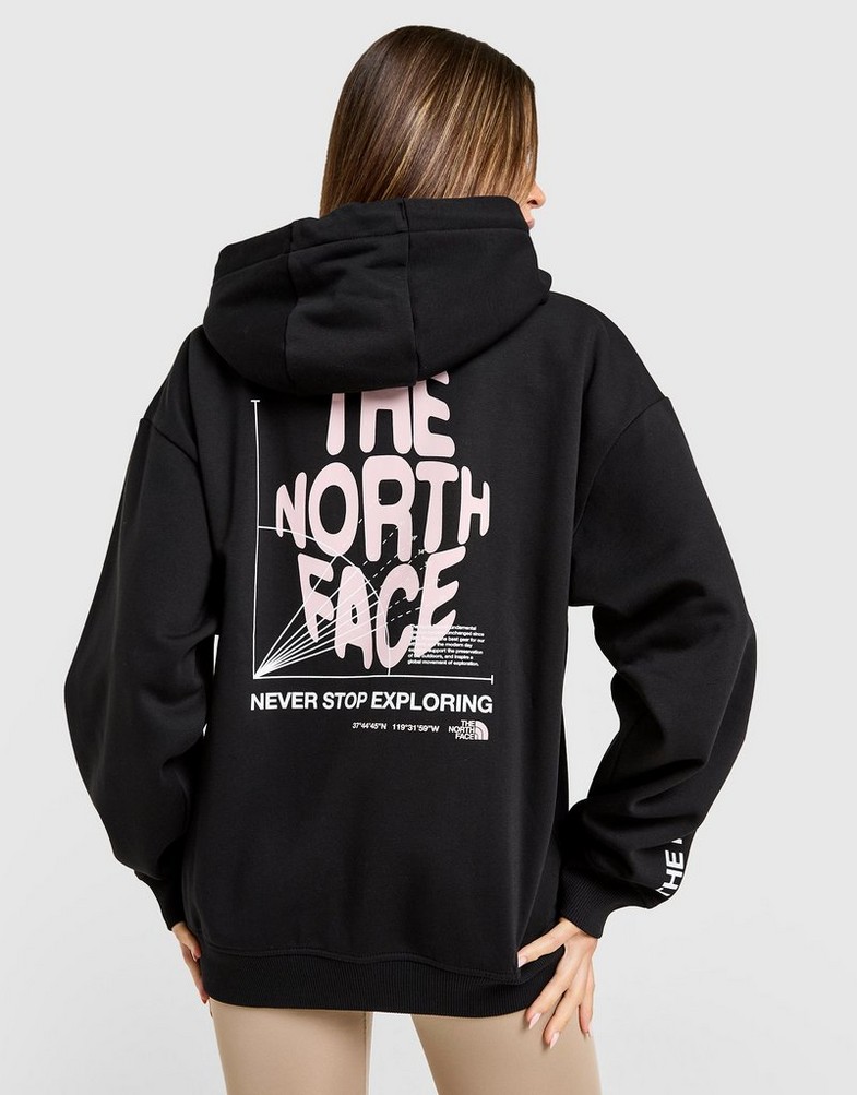 Bluză pentru femei THE NORTH FACE BLUZĂ CU GLUGĂ BALANCED COMP OS NF0A8F7SJK31 Negru