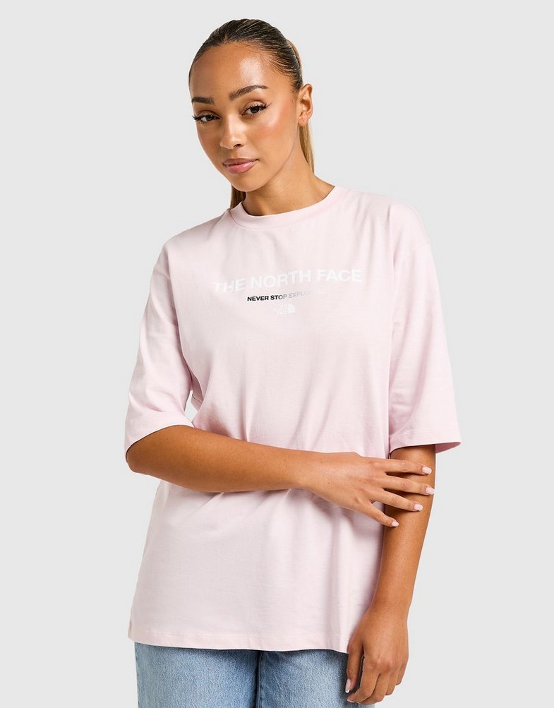 Tricou pentru femei THE NORTH FACE TRICOU GRADIENT FLOW OVERSIZE TEE NF0A8F7YBP61 Roz
