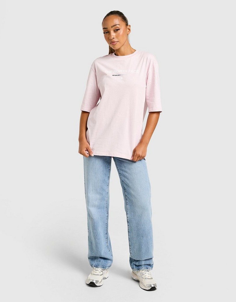 Tricou pentru femei THE NORTH FACE TRICOU GRADIENT FLOW OVERSIZE TEE NF0A8F7YBP61 Roz