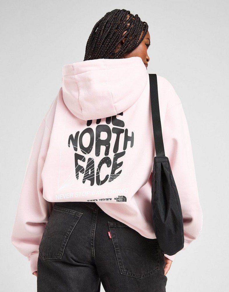 Ženski gornji dio trenirke THE NORTH FACE VESTA S KAPULJAČOM BALANCED COMP OS NF0A8F7SBP61 ružičasta