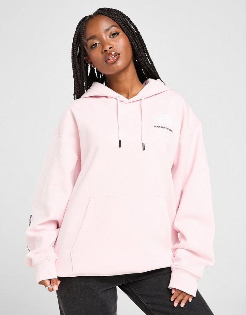 Ženski gornji dio trenirke THE NORTH FACE VESTA S KAPULJAČOM BALANCED COMP OS NF0A8F7SBP61 ružičasta