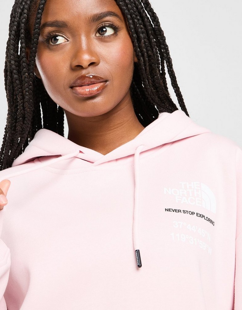 Ženski gornji dio trenirke THE NORTH FACE VESTA S KAPULJAČOM BALANCED COMP OS NF0A8F7SBP61 ružičasta