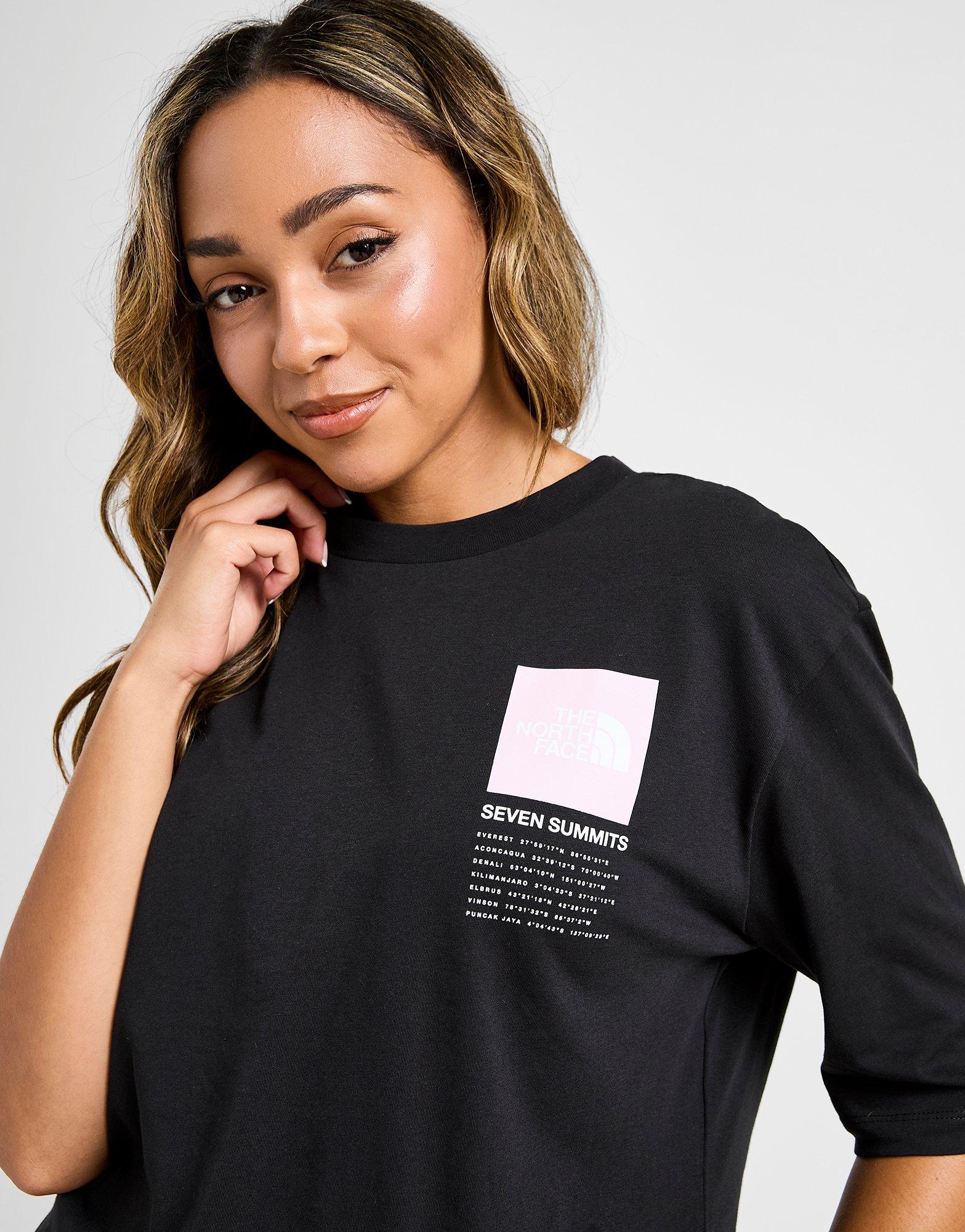 Koszulka, t-shirt damski THE NORTH FACE T-SHIRT SEVEN SUMMITS OVERSIZE TEE NF0A8F7UJK31 Czarny