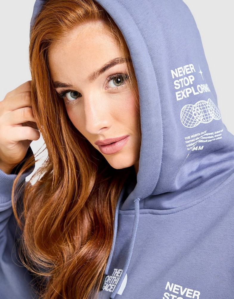 Bluza damska THE NORTH FACE BLUZA Z KAPTUREM W LOCATION OS HD NF0A8F7RBTR1 Granatowy