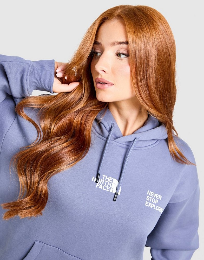 Bluza damska THE NORTH FACE BLUZA Z KAPTUREM W LOCATION OS HD NF0A8F7RBTR1 Granatowy