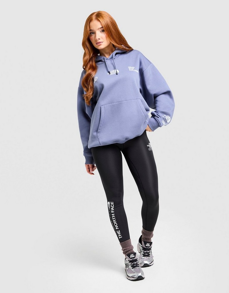 Bluza damska THE NORTH FACE BLUZA Z KAPTUREM W LOCATION OS HD NF0A8F7RBTR1 Granatowy