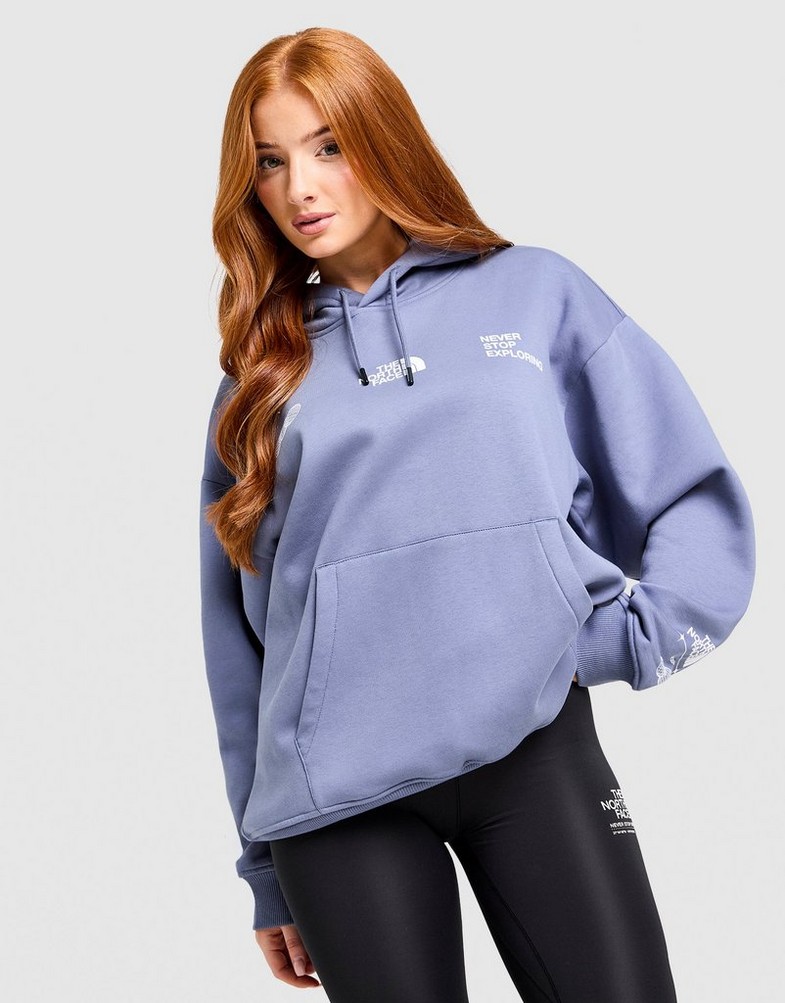 Bluza damska THE NORTH FACE BLUZA Z KAPTUREM W LOCATION OS HD NF0A8F7RBTR1 Granatowy