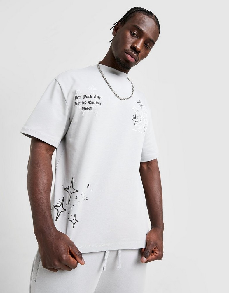 Tricou pentru bărbați SUPPLY&DEMAND TRICOU VITO TEE GRY-HIR SUPTM17465020 Gri