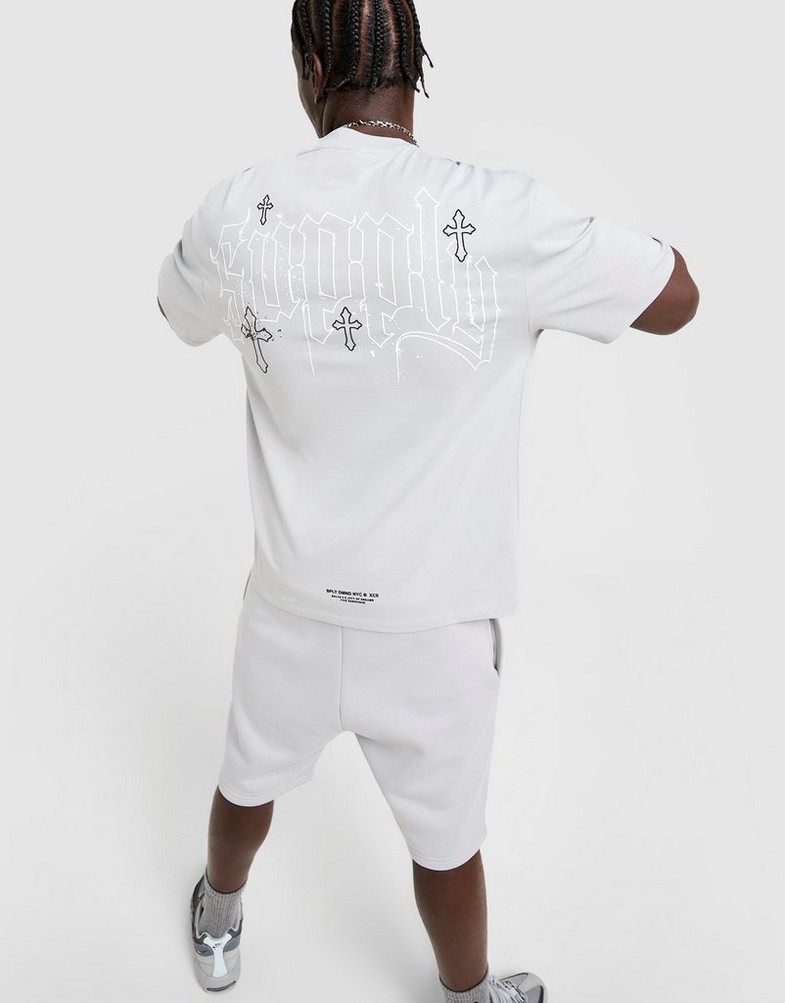 Tricou pentru bărbați SUPPLY&DEMAND TRICOU VITO TEE GRY-HIR SUPTM17465020 Gri