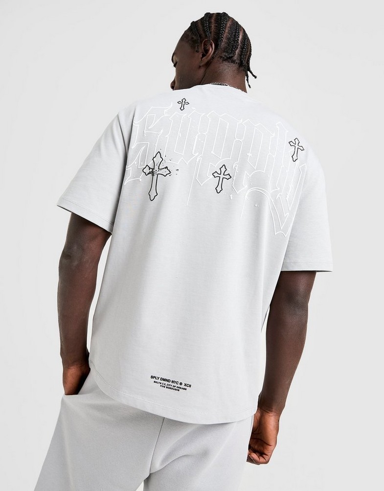 Tricou pentru bărbați SUPPLY&DEMAND TRICOU VITO TEE GRY-HIR SUPTM17465020 Gri