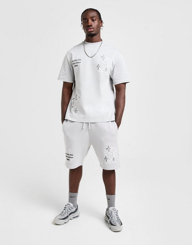 Pantaloni scurți pentru bărbați SUPPLY&DEMAND PANTALONI SCURȚI VITO SHT GRY-HIR SUPTM17935020 Gri