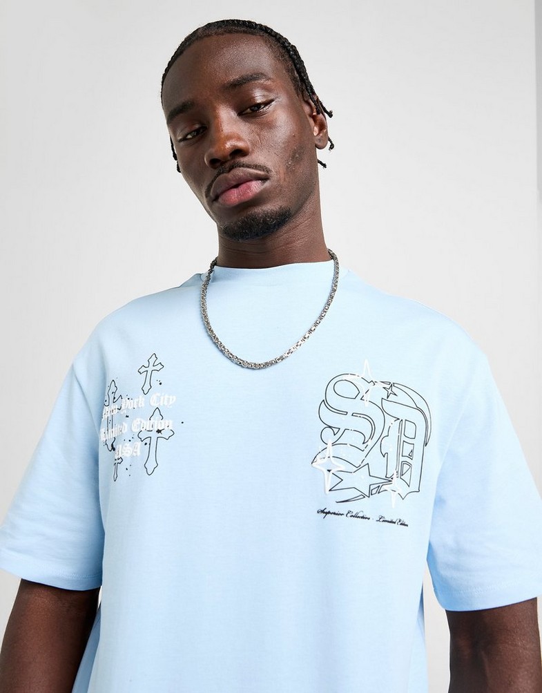 Tricou pentru bărbați SUPPLY&DEMAND TRICOU VITO TEE BLU-CLN SUPTM17465837 Albastru
