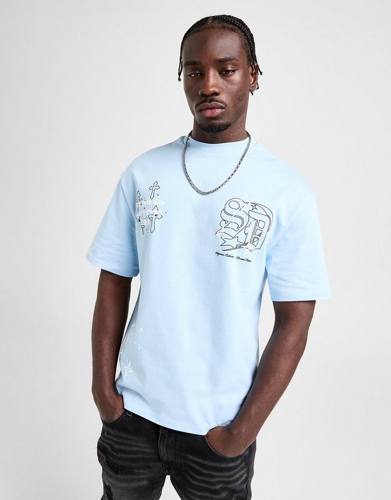 Tricou pentru bărbați SUPPLY&DEMAND TRICOU VITO TEE BLU-CLN SUPTM17465837 Albastru