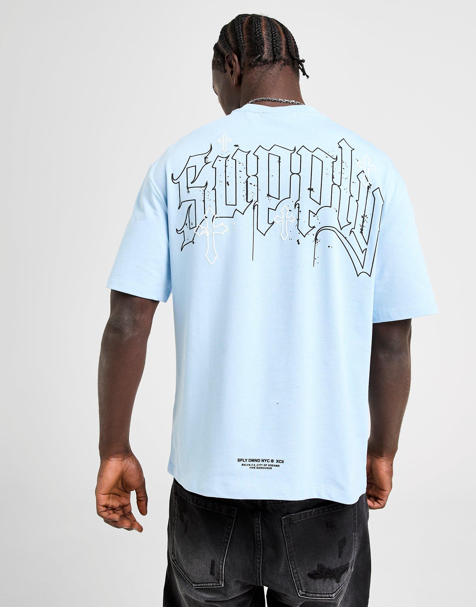 Koszulka, t-shirt męski SUPPLY&DEMAND T-SHIRT VITO TEE BLU-CLN SUPTM17465837 Niebieski