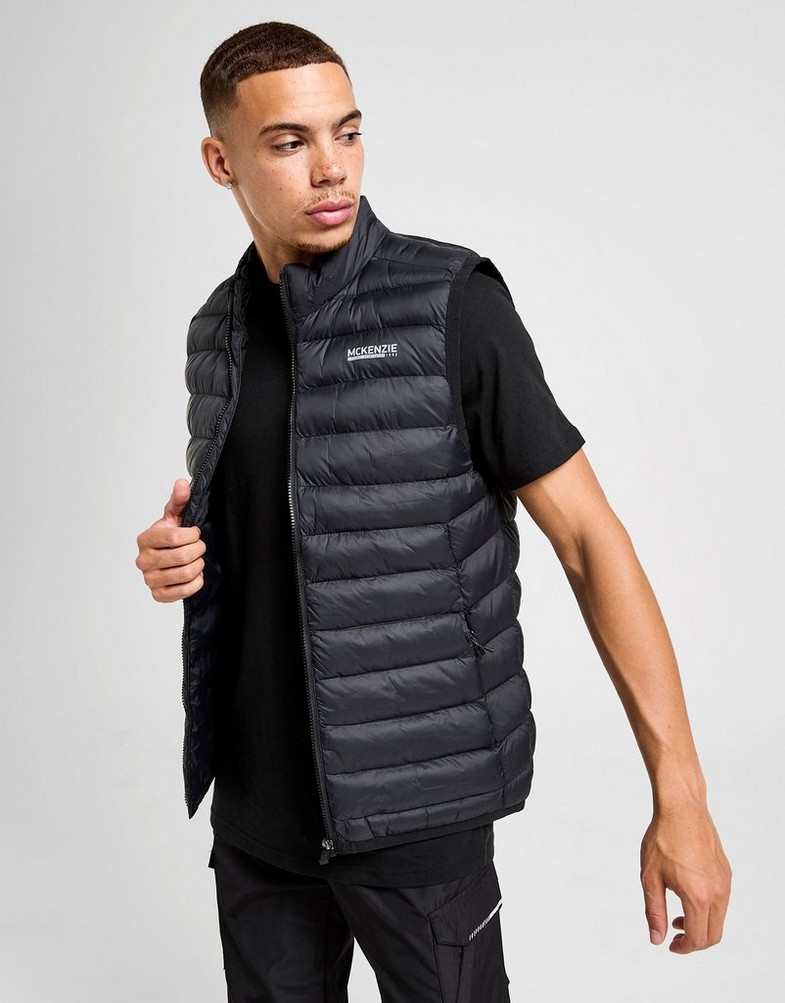 Pánska vesta MCKENZIE VESTA CRAG GLT BLK-BLK MCKTM16662007 Čierna
