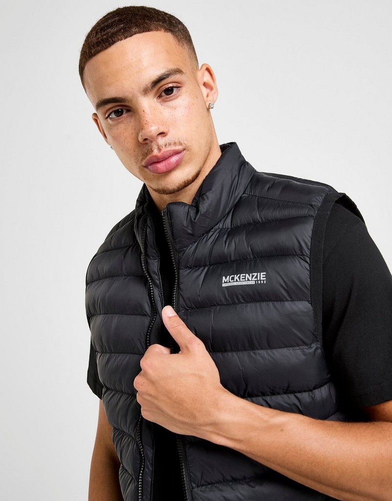 Pánska vesta MCKENZIE VESTA CRAG GLT BLK-BLK MCKTM16662007 Čierna
