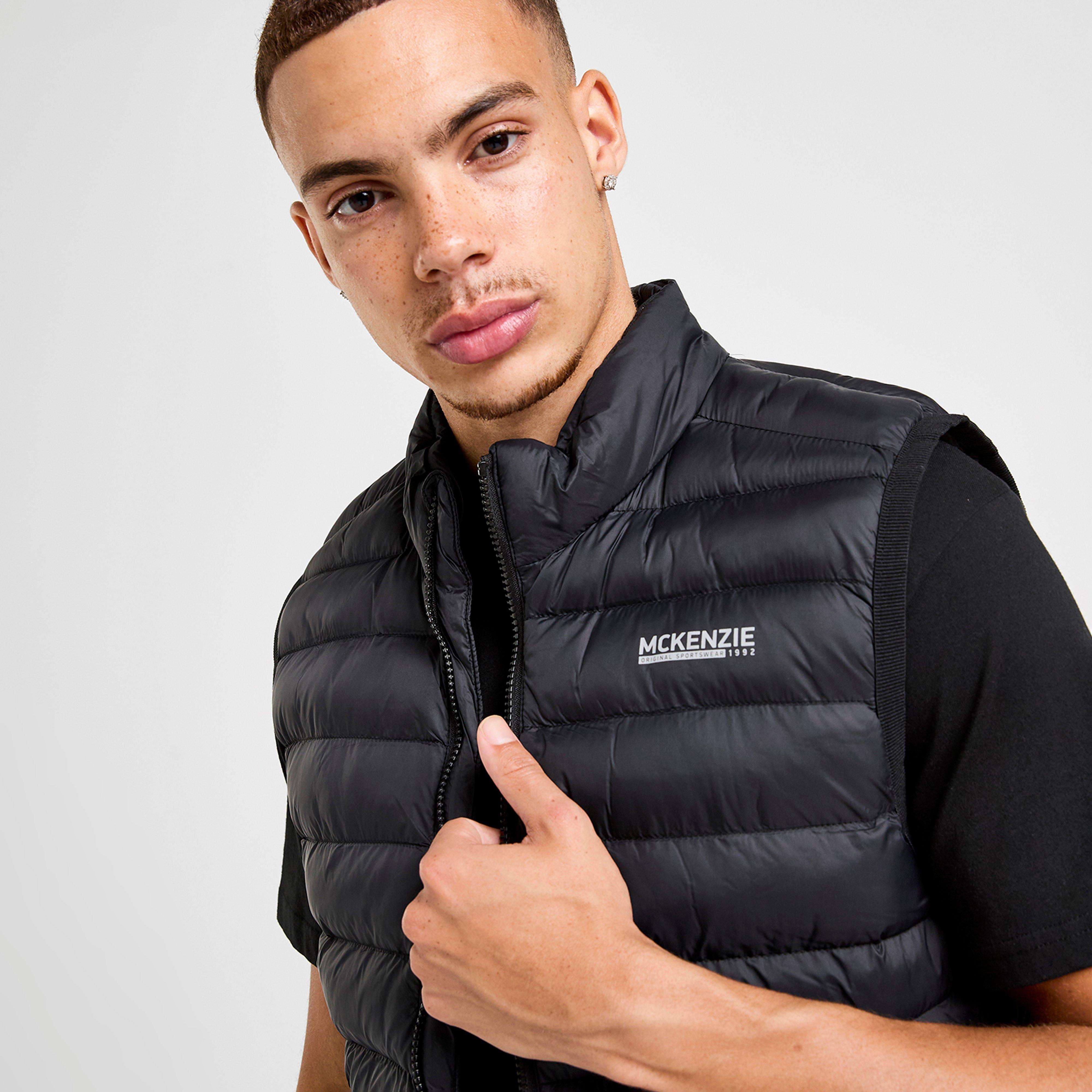 Férfi mellények MCKENZIE UJJATLAN PULÓVER CRAG GLT BLK-BLK