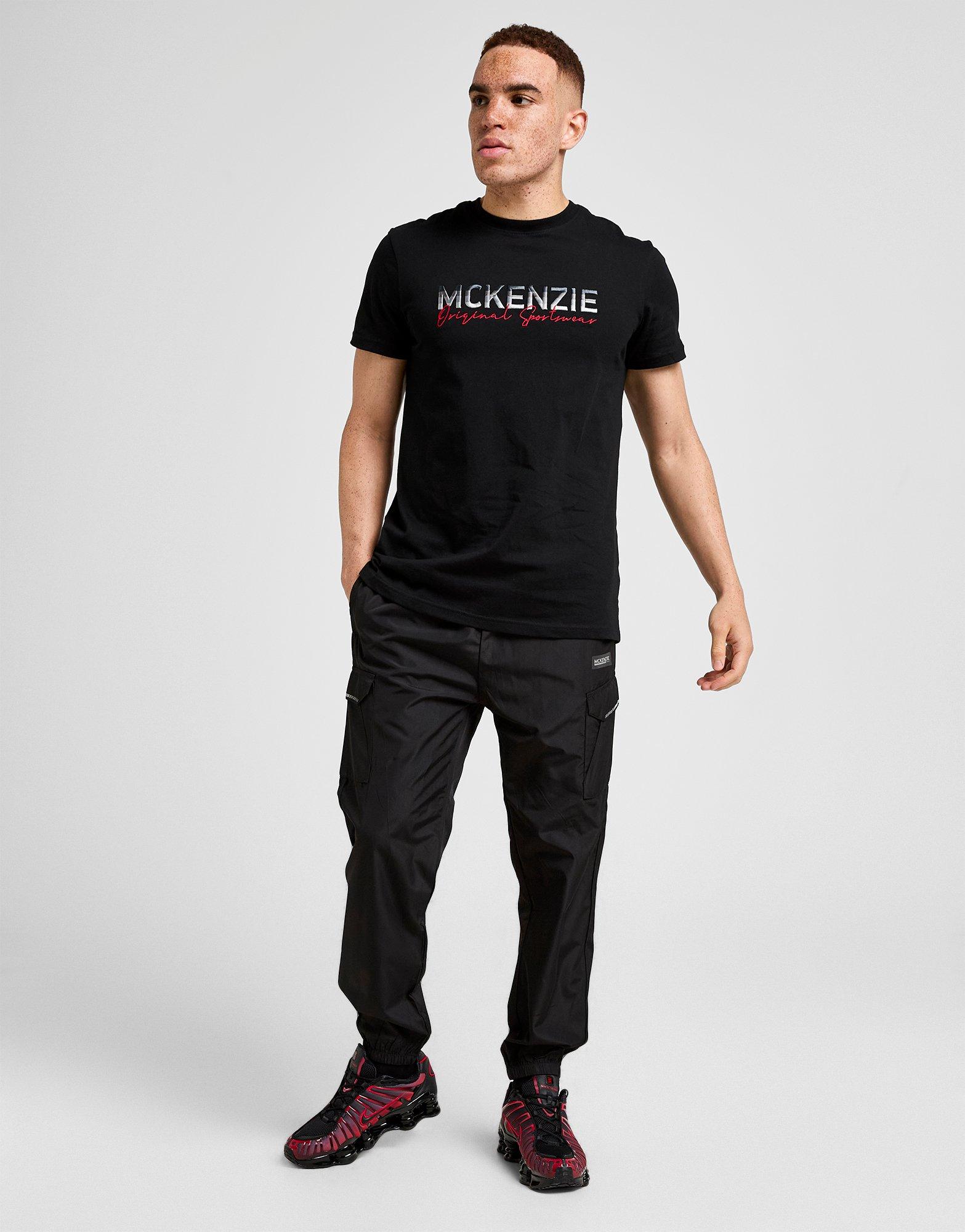 Чоловічі футболки MCKENZIE ФУТБОЛКА CASSON TEE BLK-BLK MCKTM16757007 Чорний