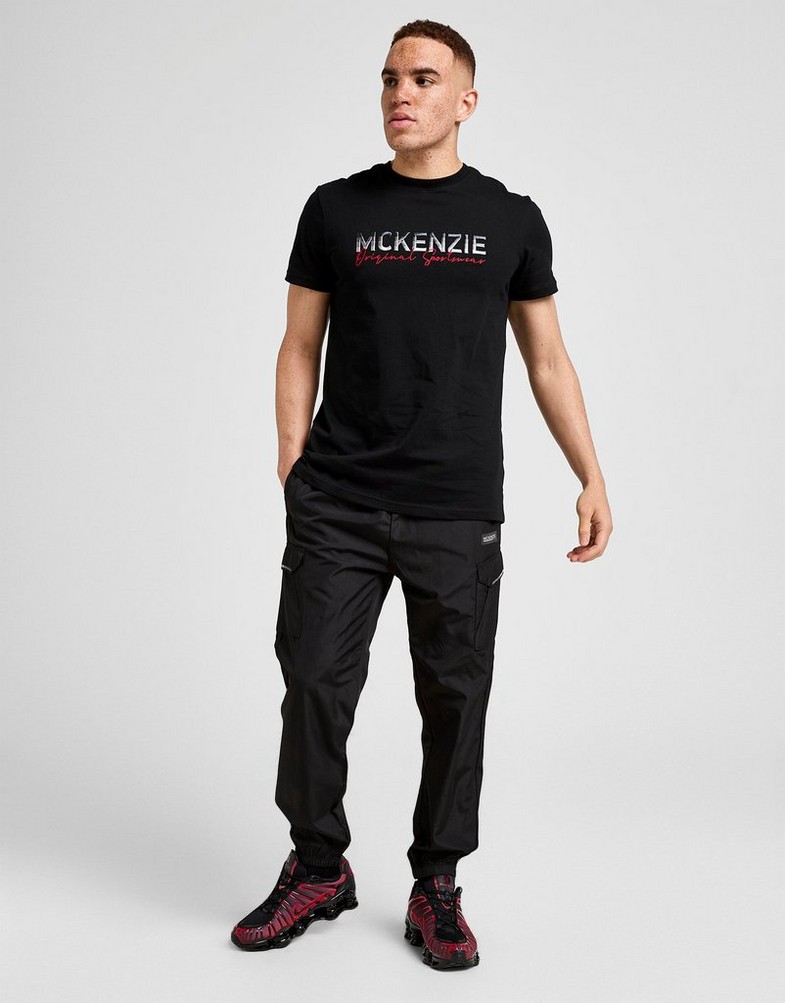 Tricou pentru bărbați MCKENZIE TRICOU CASSON TEE BLK-BLK MCKTM16757007 Negru