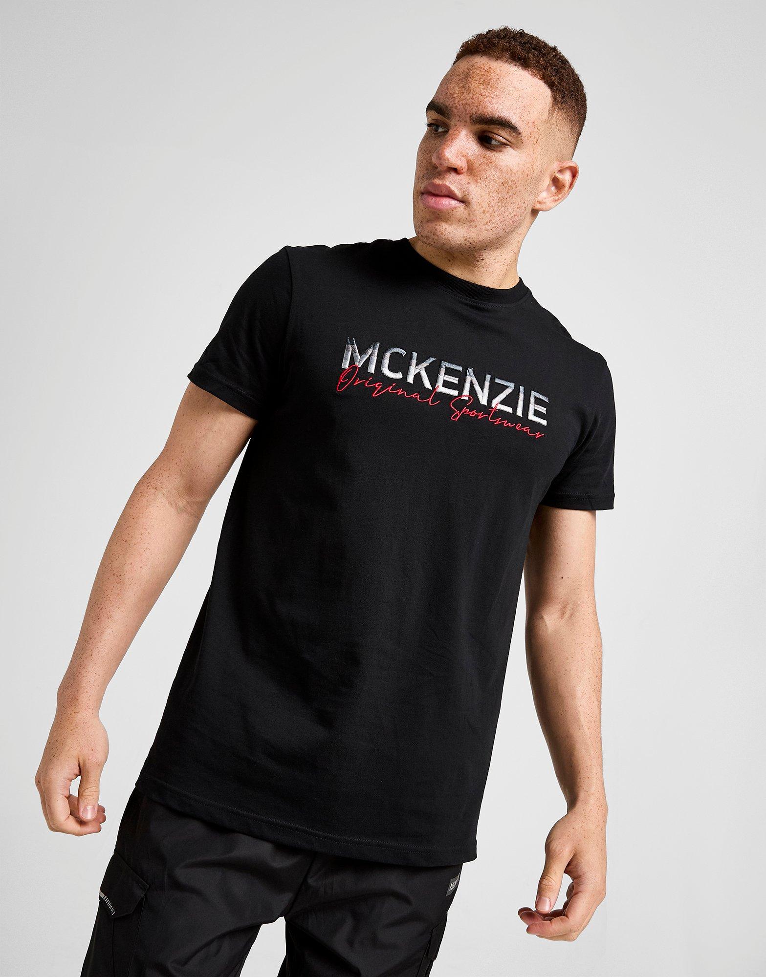 Чоловічі футболки MCKENZIE ФУТБОЛКА CASSON TEE BLK-BLK MCKTM16757007 Чорний